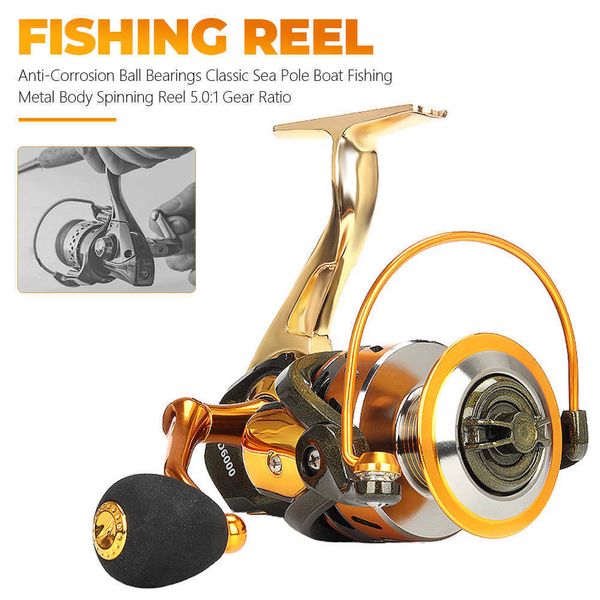 new all-metal fishing reel super smooth spinning reel carp reel sea pole long cast round sea pole round fishing accessories
new all-metal fishing reel super smooth spinning reel carp reel sea pole long cast round sea pole round fishing accessories