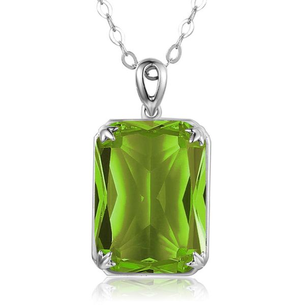 genuine silver pendant necklace for women real 925 sterling silver peridot pendants rectangle wedding fine jewelry handmade hot, Black
genuine silver pendant necklace for women real 925 sterling silver peridot pendants rectangle wedding fine jewelry handmade hot, Black