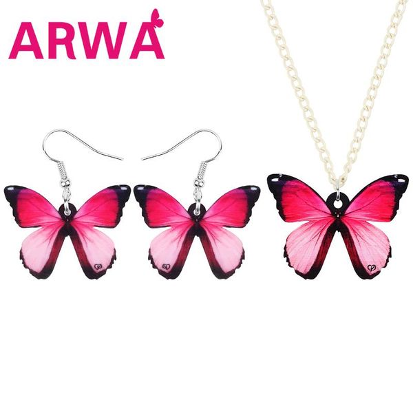 earrings & necklace arwa acrylic pink morpho butterfly jewelry sets animal insect for women teens novelty birthday gift accessory, Silver
earrings & necklace arwa acrylic pink morpho butterfly jewelry sets animal insect for women teens novelty birthday gift accessory, Silver