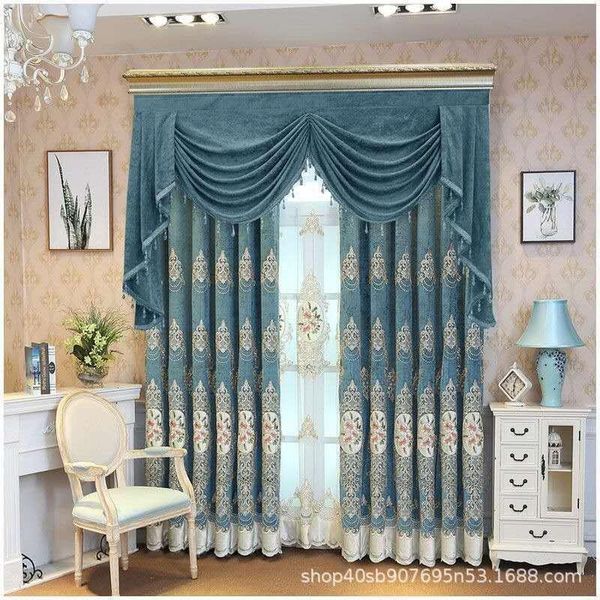 curtain & drapes high-end chenille embroidered curtains for living room bedroom european villa tulle valance decoration
curtain & drapes high-end chenille embroidered curtains for living room bedroom european villa tulle valance decoration