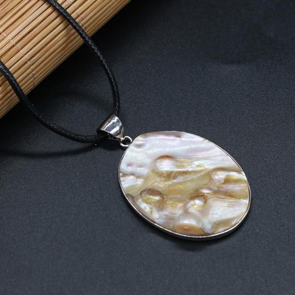 pendant necklaces selling natural shell mother oval trend necklace making diy jewelry accessories bracelet size 36x45mm gift, Silver
pendant necklaces selling natural shell mother oval trend necklace making diy jewelry accessories bracelet size 36x45mm gift, Silver
