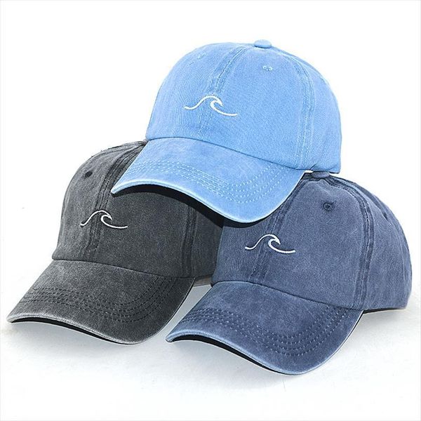 sea wave embroidery baseball cap 100% cotton washed fashion dad hat men women hip hop snapback hats sun caps high, Blue;gray
sea wave embroidery baseball cap 100% cotton washed fashion dad hat men women hip hop snapback hats sun caps high, Blue;gray