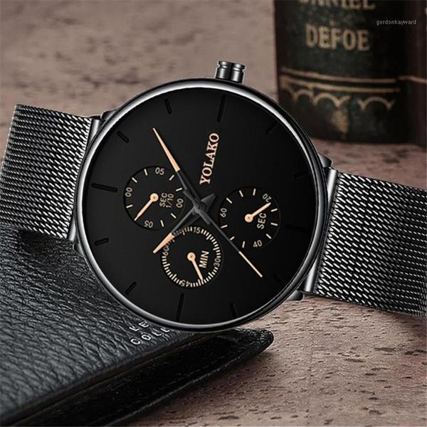 wristwatches fashion mens luxury analog watch minimalist business casual mesh belt quartz watches relojes hombre, Slivery;brown
wristwatches fashion mens luxury analog watch minimalist business casual mesh belt quartz watches relojes hombre, Slivery;brown