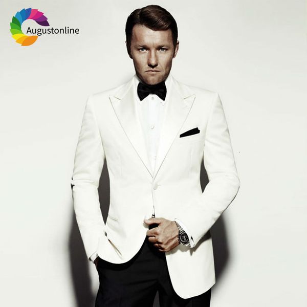 men's suits & blazers slim fit ivory men for wedding costume groom party prom formal custom tuxedo man blazer traje hombre ja, White;black
men's suits & blazers slim fit ivory men for wedding costume groom party prom formal custom tuxedo man blazer traje hombre ja, White;black