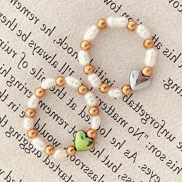wedding rings fashion love heart women's ring natural hematite moonstone freshwater pearl adjustable stainless steel jewelry for women, Slivery;golden
wedding rings fashion love heart women's ring natural hematite moonstone freshwater pearl adjustable stainless steel jewelry for women, Slivery;golden
