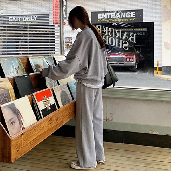 women's two piece pants female assemblies autumn thicken fake 2 piece o-neck oversize waist high leg long total length casual pants ch, White
women's two piece pants female assemblies autumn thicken fake 2 piece o-neck oversize waist high leg long total length casual pants ch, White