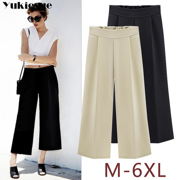 woman wide leg pants loose casual ankle-length pockets female trousers summer high waist elastic straight pants ladies plus size 210519, Black;white
woman wide leg pants loose casual ankle-length pockets female trousers summer high waist elastic straight pants ladies plus size 210519, Black;white