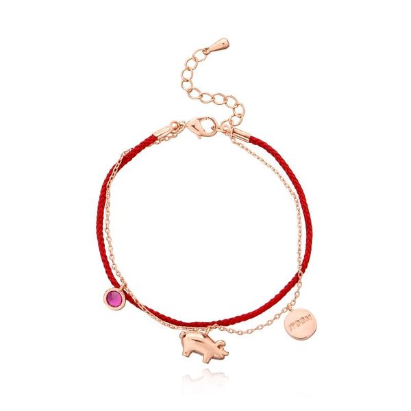link, chain benmingnian golden pig everyone red rope double bracelets hand-made by female creative hand tasted l211 personality, Black
link, chain benmingnian golden pig everyone red rope double bracelets hand-made by female creative hand tasted l211 personality, Black