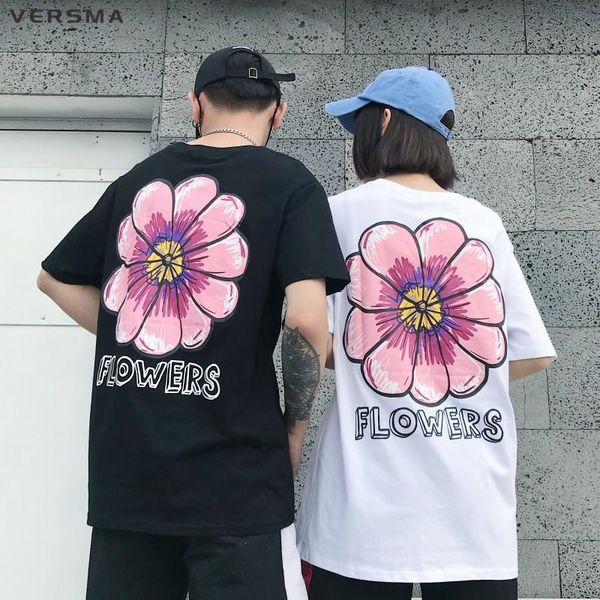 men's t-shirts versma 2021 japan harajuku ulzzang vintage flower printed oversized t shirt men summer hip hop swag funny shirts women 5, White;black
men's t-shirts versma 2021 japan harajuku ulzzang vintage flower printed oversized t shirt men summer hip hop swag funny shirts women 5, White;black