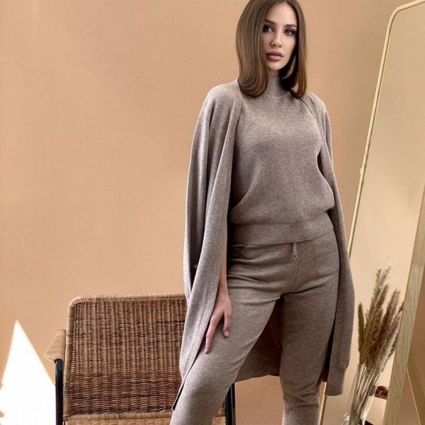 arrival korean casual tracksuit knitted pullover vest sweaters + long sleeve cardigan coat pants women's 3 pieces set two piece, White
arrival korean casual tracksuit knitted pullover vest sweaters + long sleeve cardigan coat pants women's 3 pieces set two piece, White