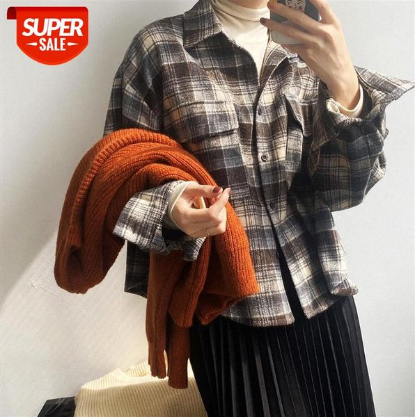 zhi chenxi retro thick plaid shirt women wear lazy wind woolen casual long-sleeved 1899 #fw4l, Black;gray
zhi chenxi retro thick plaid shirt women wear lazy wind woolen casual long-sleeved 1899 #fw4l, Black;gray