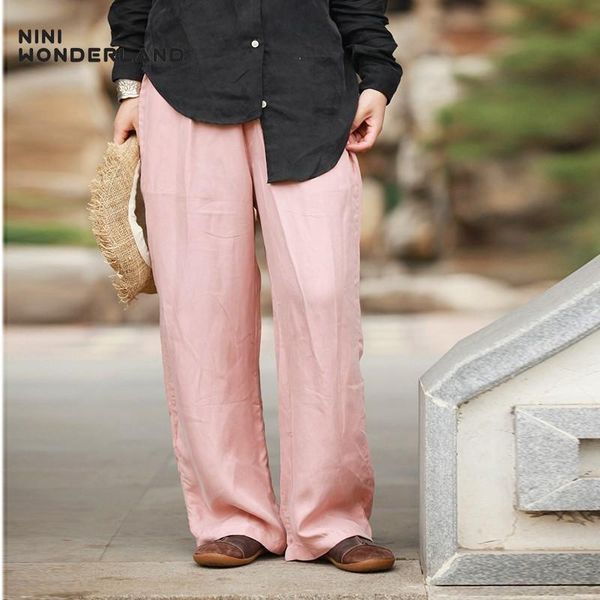 women's pants & capris nini wonderland 2021 spring thin classic women summer cupro and silk casual trouders female solid straight big s, Black;white
women's pants & capris nini wonderland 2021 spring thin classic women summer cupro and silk casual trouders female solid straight big s, Black;white