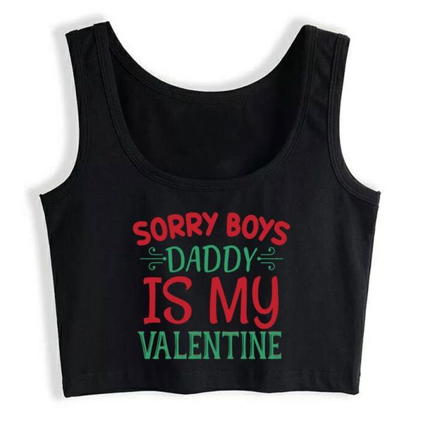 women's tanks & camis crop women sorry boys daddy is my valentine harajuku tank funny clothes, White
women's tanks & camis crop women sorry boys daddy is my valentine harajuku tank funny clothes, White