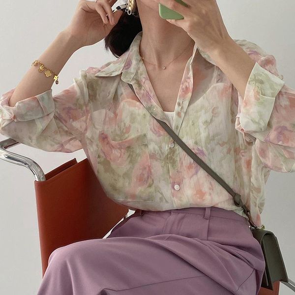 women's blouses & shirts vintage hit color print chiffon women korean chic casual loose thin office ladies woman blouse elegant all-mat, White
women's blouses & shirts vintage hit color print chiffon women korean chic casual loose thin office ladies woman blouse elegant all-mat, White