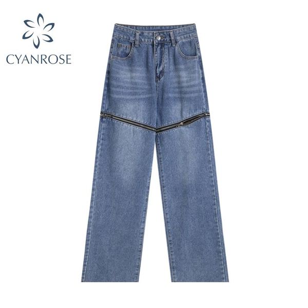 women's jeans fashion woman high waist baggy zipper patchwork loose wide leg long trousers 2021 streetwear y2k straight female, Blue
women's jeans fashion woman high waist baggy zipper patchwork loose wide leg long trousers 2021 streetwear y2k straight female, Blue