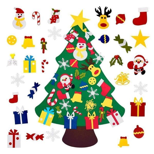 christmas decorations diy felt tree decoration with 30 ornaments kids year gifts party 57bb1
christmas decorations diy felt tree decoration with 30 ornaments kids year gifts party 57bb1