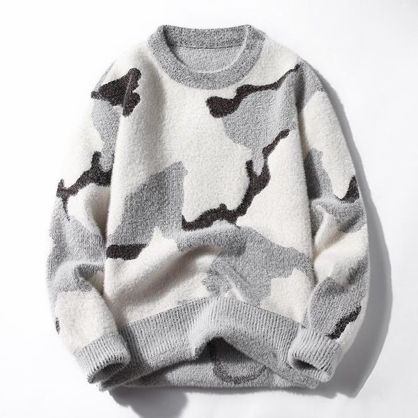 men's sweaters sweater round neck spring and autumn korean fashion personalized mink winter casual bottomed, White;black
men's sweaters sweater round neck spring and autumn korean fashion personalized mink winter casual bottomed, White;black