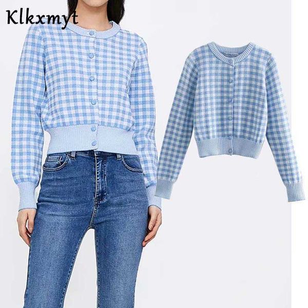 klkxmyt za women fashion check buttons cropped knitted cardigan sweater vintage long sleeve female outerwear chic 210527, White
klkxmyt za women fashion check buttons cropped knitted cardigan sweater vintage long sleeve female outerwear chic 210527, White