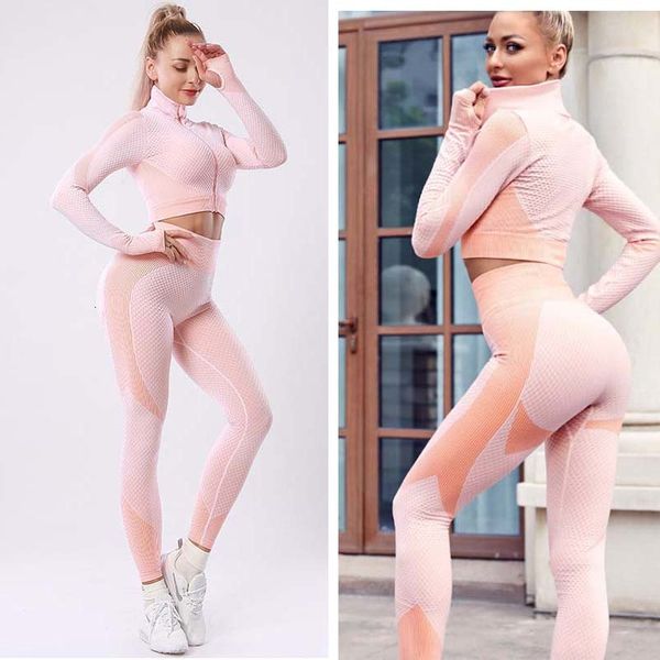 women's tracksuits fitness suits yoga women outfits sets long sleeve shirt+seamless leggings clothing female gym workout running clothe, Gray
women's tracksuits fitness suits yoga women outfits sets long sleeve shirt+seamless leggings clothing female gym workout running clothe, Gray