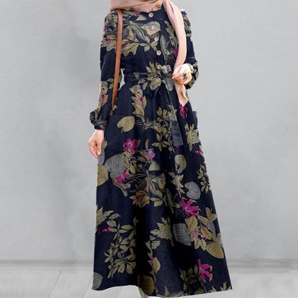 casual dresses hijab kaftan muslim dress women's retro floral printed maxi female sundress abaya dubai vestidos robe summer 2021, Black;gray
casual dresses hijab kaftan muslim dress women's retro floral printed maxi female sundress abaya dubai vestidos robe summer 2021, Black;gray