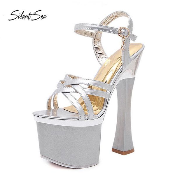 dress shoes silentsea women's platform 17.5cm ultra high heels sandals hollow thick heel model catwalk party womens, Black
dress shoes silentsea women's platform 17.5cm ultra high heels sandals hollow thick heel model catwalk party womens, Black