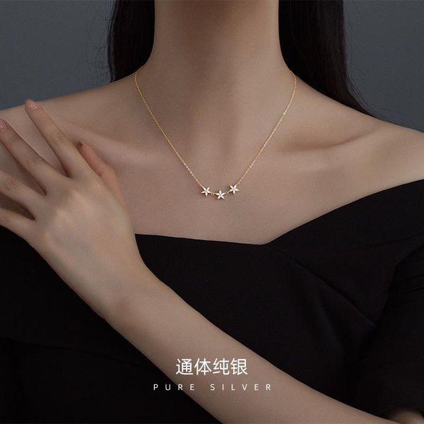chains 925 sterling silver plated 14k gold-plated 14k- simple five petal necklace for female flower chain ins blogger fashion
chains 925 sterling silver plated 14k gold-plated 14k- simple five petal necklace for female flower chain ins blogger fashion