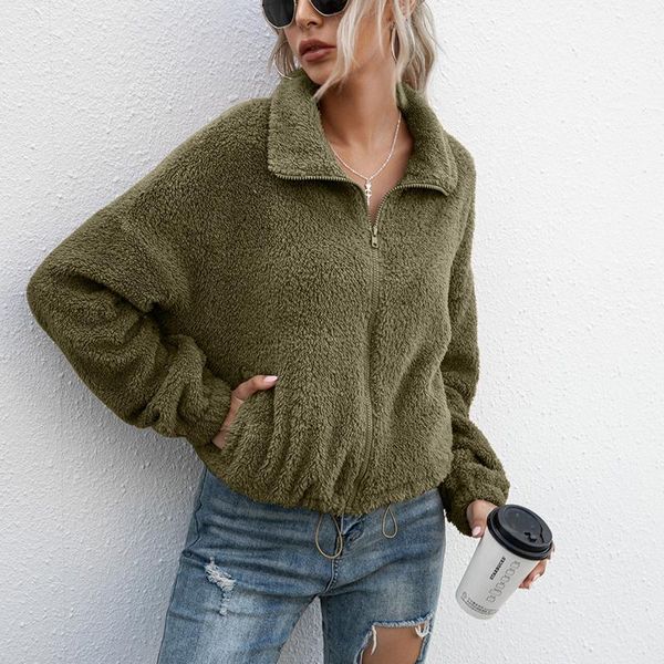 women's jackets ladies double-sided fleece hoodies short plush winter warm solid women sweatershirt coat vintage zipper hoody, Black;brown
women's jackets ladies double-sided fleece hoodies short plush winter warm solid women sweatershirt coat vintage zipper hoody, Black;brown