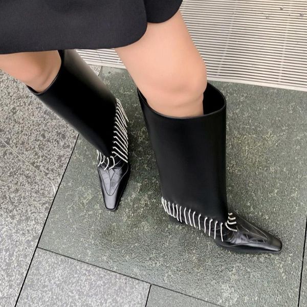 boots 2022 brand strange high heels black ladies knee for women fringed tassel straight tube long party
boots 2022 brand strange high heels black ladies knee for women fringed tassel straight tube long party