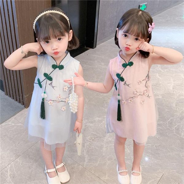 girls dress summer 2021 children's cheongsam fashion retro chinese style girl princess party dresses for 2 year girl's, Red;yellow 
girls dress summer 2021 children's cheongsam fashion retro chinese style girl princess party dresses for 2 year girl's, Red;yellow