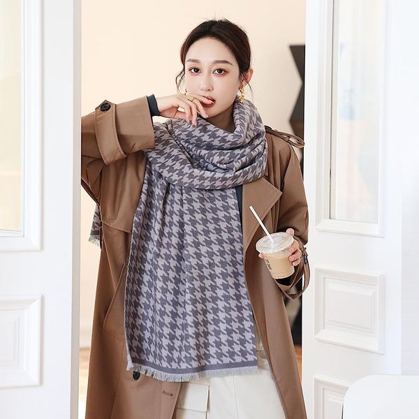 scarves thousand bird plaid scarf winter women cashmere warm pashmina female shawls long thick soft blanket foulard, Blue;gray
scarves thousand bird plaid scarf winter women cashmere warm pashmina female shawls long thick soft blanket foulard, Blue;gray