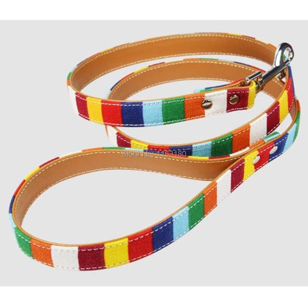 dog collars & leashes 12pcs/lot personalized color small medium big leash stripe canvas plus leather
dog collars & leashes 12pcs/lot personalized color small medium big leash stripe canvas plus leather