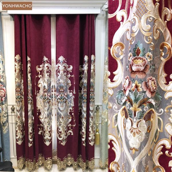 curtain & drapes custom european villa luxury atmosphere living room hollow embroidered red cloth blackout tulle drapery c774
curtain & drapes custom european villa luxury atmosphere living room hollow embroidered red cloth blackout tulle drapery c774