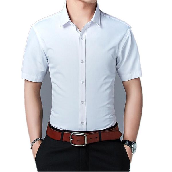 summer s~6xl men's short sleeve formal shirt square collar non-iron conventional fitting anti-wrinkle pocket social casual shirts, White;black
summer s~6xl men's short sleeve formal shirt square collar non-iron conventional fitting anti-wrinkle pocket social casual shirts, White;black