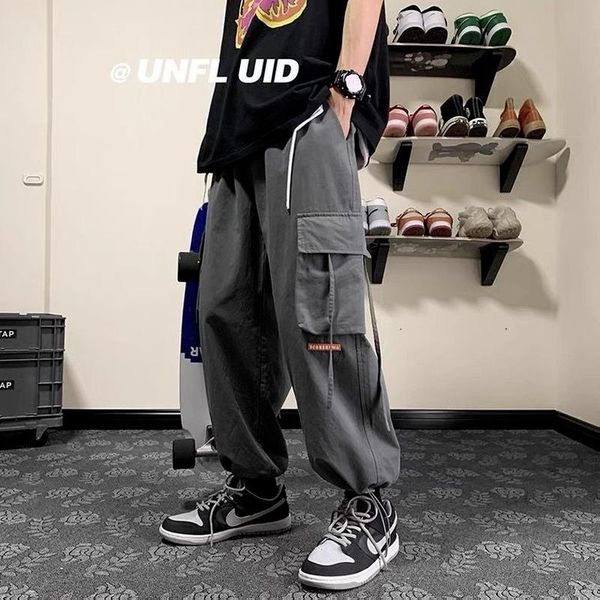 women's pants & capris punk streetwear black cargo women pockets hippie oversize gray casual wide leg trousers elastic waist techwear, Black;white
women's pants & capris punk streetwear black cargo women pockets hippie oversize gray casual wide leg trousers elastic waist techwear, Black;white