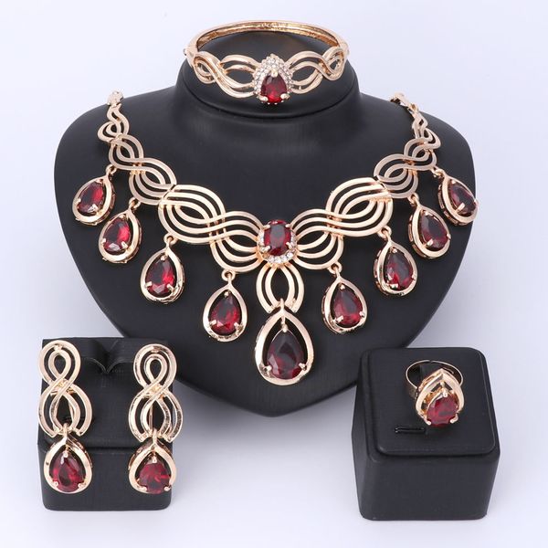 jewelry sets exquisite dubai tassel gem set luxury gold color crystal necklace big nigerian wedding african beads, Black
jewelry sets exquisite dubai tassel gem set luxury gold color crystal necklace big nigerian wedding african beads, Black