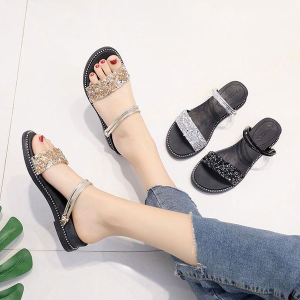 sandals shoes women women's shoe female flat fashion sandales femmes sandalias, Black
sandals shoes women women's shoe female flat fashion sandales femmes sandalias, Black
