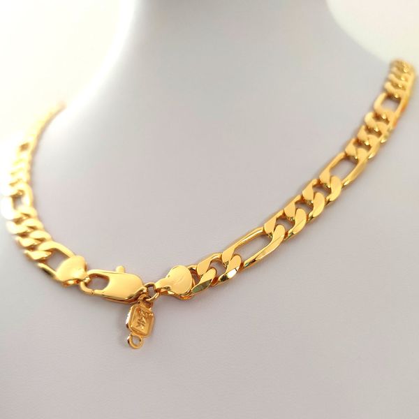 italian figaro link chain pendant necklace 22" inches mens gift stunning real 24k solid yellow gold gf 10mm 55cm, Silver
italian figaro link chain pendant necklace 22" inches mens gift stunning real 24k solid yellow gold gf 10mm 55cm, Silver