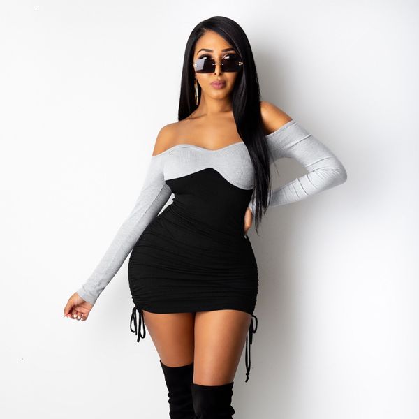 item casual dresses selling winter women's one shoulder color matching long sleeve dress, Black;gray
item casual dresses selling winter women's one shoulder color matching long sleeve dress, Black;gray