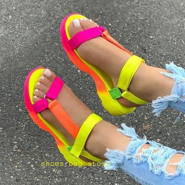 women's flat sandals shoes woman hook&loop non slip fashion plus size casual female platform ladies sandalia chaussures, Black
women's flat sandals shoes woman hook&loop non slip fashion plus size casual female platform ladies sandalia chaussures, Black