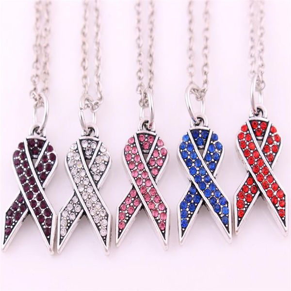 pendant necklaces necklace for women men ribbon pattern charm with colorful crystals zinc alloy gift choose provide drop, Silver 
pendant necklaces necklace for women men ribbon pattern charm with colorful crystals zinc alloy gift choose provide drop, Silver