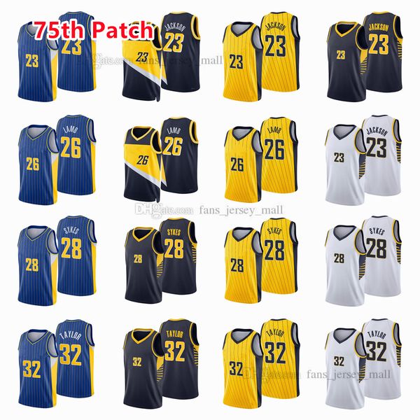 printed city 75th patch basketball jerseys isaiah 23 jackson jeremy 26 lamb keifer 28 sykes terry 32 taylor color white orange blue black cu, Black;red
printed city 75th patch basketball jerseys isaiah 23 jackson jeremy 26 lamb keifer 28 sykes terry 32 taylor color white orange blue black cu, Black;red