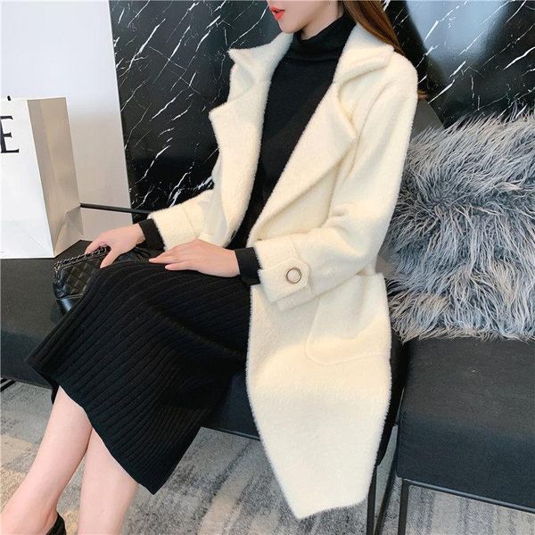 women's vests jacket female mid-length 2021 spring winter thick coat korean wild sweater knitted cardigan women blazer f2926, Black;white
women's vests jacket female mid-length 2021 spring winter thick coat korean wild sweater knitted cardigan women blazer f2926, Black;white