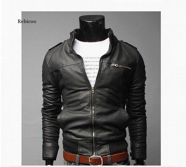 men's jackets men leather autumn winter korean jacket cool motorcycle male coat warm pu, Black;brown
men's jackets men leather autumn winter korean jacket cool motorcycle male coat warm pu, Black;brown