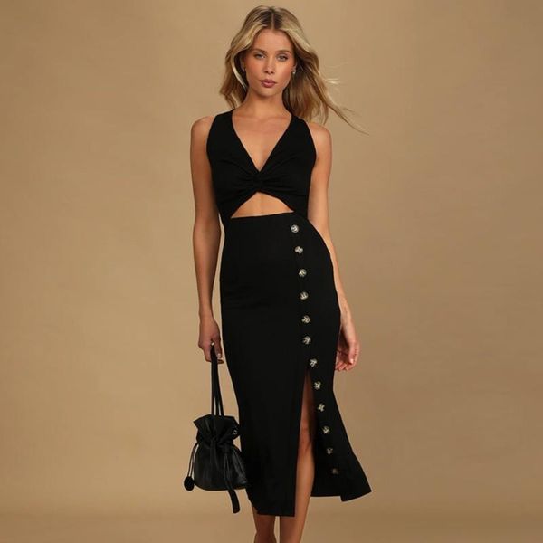 casual dresses adyce women's black v neck club bandage dress tank buttons midi hollow out celebrity elegant evening party outfit, Black;gray
casual dresses adyce women's black v neck club bandage dress tank buttons midi hollow out celebrity elegant evening party outfit, Black;gray