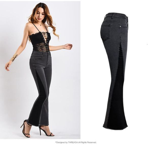 women's jeans high waist flare black bell bottom ripped female for women denim skinny mom wide leg f8051 kbr7, Blue
women's jeans high waist flare black bell bottom ripped female for women denim skinny mom wide leg f8051 kbr7, Blue