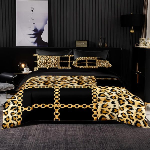 bedding sets leopard chain pattern duvet cover 240x220 with pillowcase black luxury set 220x260 quilt twin king size sheet
bedding sets leopard chain pattern duvet cover 240x220 with pillowcase black luxury set 220x260 quilt twin king size sheet