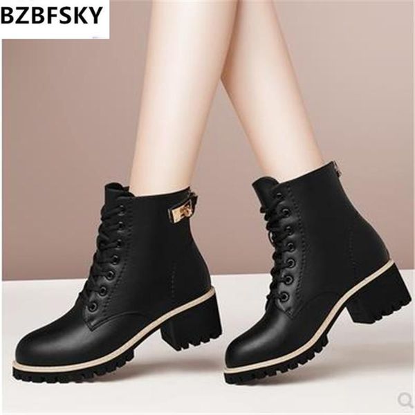 boots 2021 women's british style thick heel high heels autumn and winter plus velvet mid-heel short, Black
boots 2021 women's british style thick heel high heels autumn and winter plus velvet mid-heel short, Black
