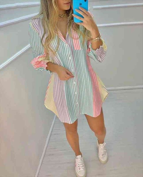 shirt fashion striped print womens dress long sleeve blouse turn down collar ruched button front casual, Black;gray
shirt fashion striped print womens dress long sleeve blouse turn down collar ruched button front casual, Black;gray