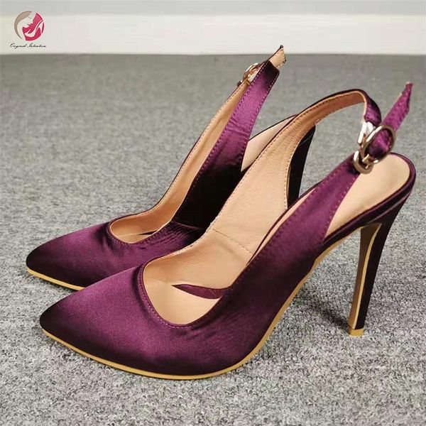 dress shoes original intention stylish satin pumps woman wine red pointed toe elegant party lady thin high heels plus size 4-15, Black
dress shoes original intention stylish satin pumps woman wine red pointed toe elegant party lady thin high heels plus size 4-15, Black