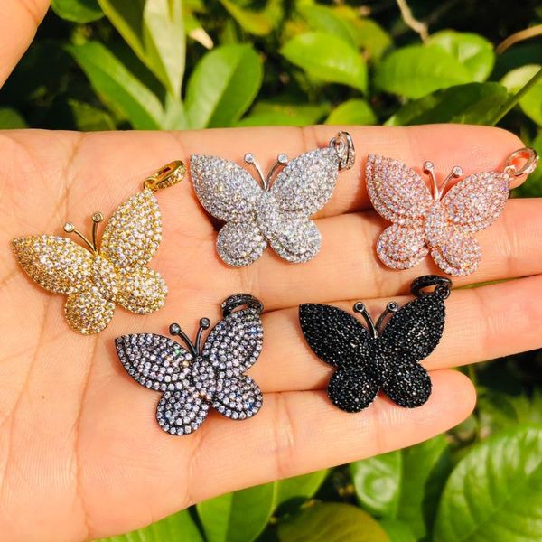 charms 5pcs butterfly for women bracelet making cubic zirconia pave gold plated pendant necklace jewelry accessory supply, Bronze;silver
charms 5pcs butterfly for women bracelet making cubic zirconia pave gold plated pendant necklace jewelry accessory supply, Bronze;silver